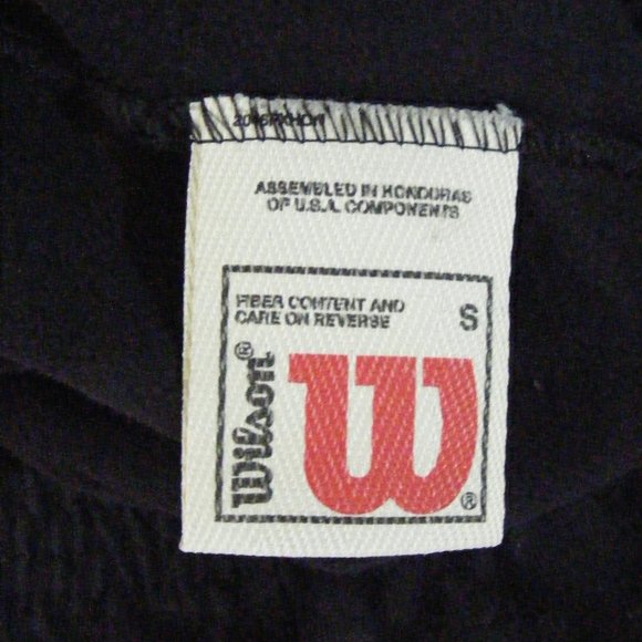 Wilson Mens Athletic Shorts Black Size S - Picture 6 of 7